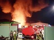 Cháy bãi tập kết ống nhựa thành phẩm của Công ty nhựa Thiếu niên Tiền Phong, Hải Phòng. Ảnh:T.T