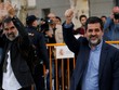 Ông Jordi Cuixart (trái) và Jordi Sanchez. Ảnh:Reuters.