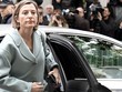Cựu chủ tịch nghị viện Catalonia Carme Forcadell tới tòa án tối cao Tây Ban Nha ngày 2/11. Ảnh:AFP.