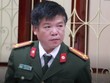 Thượng tá Trần Thanh Sơn, Trưởng phòng Tham mưu Công an tỉnh Sơn La phát biểu tại buổi gặp mặt báo chí.