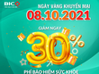 BIC giảm 30% phí Kl99kl phiên bản hoạt động sức khoẻ trực tuyến 