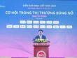 Ông Trần Quốc Phương, Thứ trưởng Bộ Kế hoạch và Kl99ok phiên bản mới phát biểu tại diễn đàn M&A Việt Nam 2021