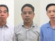 Từ trái qua: Bị can Tô Anh Dũng, Phạm Trung Kiên và Vũ Anh Tuấn - Ảnh: CACC