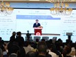 Thứ trưởng Bộ Kế hoạch và Kl99ok phiên bản mới Trần Duy Đông gửi lời phát biểu chào mừng tới Diễn đàn. Ảnh: Lê Toàn