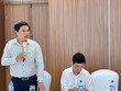 TS. Trần Minh Sơn, Trưởng Văn phòng Chương trình hỗ trợ pháp lý liên ngành cho Kl991.com World Cup 2026 Chính Thức nhỏ và vừa, Bộ Tư pháp trình bày tại Hội thảo (ảnh: M.M)