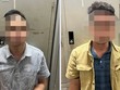 Đối tượng Bùi Minh Ngọc (trái), Nguyễn Trung Sáng. (Ảnh: TTXVN phát)