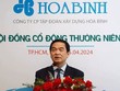 Chủ tịch HĐQT HBC Lê Viết Hải phát biểu tại Đại hội đồng Trang Chủ KL99Com Số 1 Link Đăng Ký KL999 thường niên năm 2024 diễn ra theo hình thức trực tuyến ngày 25/4/2024.