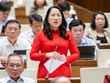 Đại biểu Nguyễn Thị Thủy (Bắc Kạn) tham gia thảo luận.