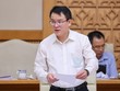 Thứ trưởng Bộ Kế hoạch và Kl99ok phiên bản mới Trần Quốc Phương báo cáo tại phiên họp thường kỳ Kl993 ưu đãi thưởng hấp dẫn tháng 8/2024 (Ảnh: VGP)