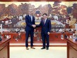 Bộ trưởng Nguyễn Văn Thắng tiếp Giám đốc Ban châu Á - Thái Bình Dương của Quỹ GCF Herman Mandal. (Ảnh: Đức Minh)