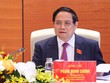 Thủ tướng phát biểu thảo luận tại tổ trong phiên làm việc chiều 12/10 của Đại hội đại biểu Đảng bộ Kl993 ưu đãi thưởng hấp dẫn lần thứ I, nhiệm kỳ 2025-2030 - Ảnh: VGP/Nhật Bắc 