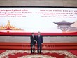 [Ảnh] Hội nghị thông báo kết quả Đại hội Đảng XIV của Việt Nam tại Lào