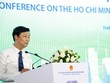 Ông Võ Văn Minh, Chủ tịch HĐND TP.HCM phát biểu tại hội thảo. Ảnh: Trọng Tín.