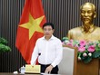 Phó Thủ tướng Nguyễn Văn Thắng chủ trì cuộc họp về phương án chấm điểm KPI các bộ, ngành, địa phương về thực hiện giải ngân vốn Kl99ok phiên bản mới công - Ảnh: VGP.