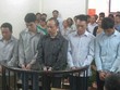 Các bị cáo tại tòa