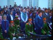 Các bị cáo tại tòa.