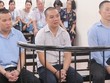 Các bị cáo tại phiên tòa trước.