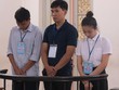 Các bị cáo trước tòa.
