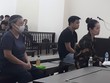 Các bị cáo tại tòa. 