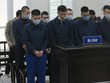 Các bị cáo tại tòa.