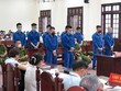 Các bị cáo tại phiên tòa sơ thẩm. Ảnh: Vnexpress