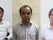 Các bị can Dương Văn Hòa, Trần Ngọc Quang, Phạm Vân Thùy (từ trái qua). (Ảnh: Công an cung cấp). 
