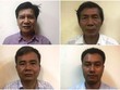 Các bị can (từ trái qua phải) Trần Ngọc Hà, Lâm Chí Quang, Vũ Từ Công, Nguyễn Mạnh Chung. Ảnh: Bộ Công an. 