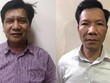 Các bị can Trần Ngọc Hà (trái) và Vũ Quang Tâm.