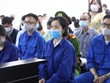 Các bị cáo tại tòa.