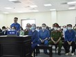 Các bị cáo tại tòa.