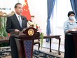 Bộ trưởng Ngoại giao Trung Quốc Vương Nghị nói chuyện với giới truyền thông tại Jakarta (Indonesia) hôm thứ Tư (13/1). Nguồn: AP