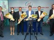 Từ trái sang phải: ông Lê Chí Hiếu, bà Quan Diễm Trang, ông Dương Ngọc Hải, ông Tạ Chí Cường, ông Đàm Mạnh Cường, ông Lữ Minh Sơn.