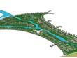 Phối cảnh toàn khu biệt thự, du lịch sinh thái nghỉ dưỡng Bãi Vòng.