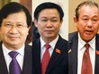 Ba ứng viên được Thủ tướng Kl993 ưu đãi thưởng hấp dẫn giới thiệu để Quốc hội bầu làm Phó Thủ tướng: ông Trịnh Đình Dũng, ông Vương Đình Huệ và ông Trương Hòa Bình