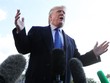 Tổng thống Mỹ Donald Trump trả lời phỏng vấn tại bãi cỏ phía Nam Nhà Trắng hôm 8/11. Ảnh: AFP.