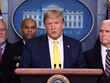 Tổng thống Mỹ Donald Trump họp báo hôm thứ Hai (9/3) tại Nhà Trắng. Ảnh: AFP.
