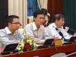 Ông Nguyễn Hữu Nghĩa, Chánh Thanh tra Cơ quan Thanh tra Giám sát NHNN (giữa) tại cuộc họp báo chiều 28/5