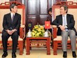 Thống đốc NHNN Việt Nam Nguyễn Văn Bình (phải) trong buổi tiếp Chủ tịch ADB Takehiko Nakao 