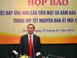 Phó thống đốc NHNN Đào Minh Tú phát biểu tại buổi họp báo sáng nay