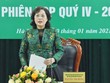 Thống đốc NHNN Việt Nam kiêm Chủ tịch HĐQT NHCSXH Nguyễn Thị Hồng phát biểu tại phiên họp.