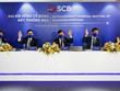 Đoàn Chủ tọa đoàn làm việc tại Đại hội.