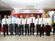 Chủ tịch UBTW MTTQ Việt Nam Đỗ Văn Chiến, Bí thư Đảng ủy Khối DNTW Nguyễn Long Hải và các Lãnh đạo Agribank trong khuôn khổ Hội nghị
