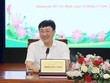 Tổng giám đốc NHCSXH Dương Quyết Thắng làm việc với tập thể cán bộ, người lao động chi nhánh NHCSXH TP Hồ Chí Minh vào chiều ngày 16/12