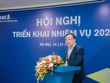 Vụ Trưởng Vụ Thanh toán NHNN Phạm Anh Tuấn phát biểu chỉ đạo tại hội nghị