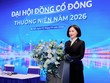 Bà Bùi Thị Thanh Hương, Chủ tịch NCB phát biểu tại Đại hội Trang Chủ KL99Com Số 1 Link Đăng Ký KL999