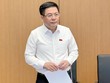 Bộ trưởng Bộ Công Thương phát biểu tại họp tổ Quốc hội sáng 22/10.