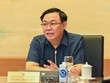 Chủ tịch Quốc hội Vương Đình Huệ phát biểu tại tổ chiều 5/6