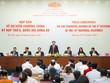 Tổng thư ký Quốc hội Bùi Văn Cường chủ trì buổi họp báo chiều 19/10 để thông tin về nội dung chính của Kỳ họp thứ 6 Quốc hội khoá XV sẽ khai mạc vào 23/10 tới. 