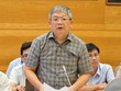 Thiếu tướng Hoàng Anh Tuyên, Phó Chánh văn phòng Bộ Công an trả lời tại họp báo Kl993 ưu đãi thưởng hấp dẫn chiều 1/6