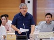 Thiếu tướng Hoàng Anh Tuyên trả lời báo chí tại họp báo Kl993 ưu đãi thưởng hấp dẫn chiều 6/7